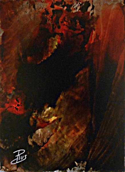 Peinture de Betty de Rus, peintre abstraite.