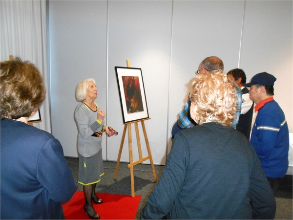 Betty de Rus lors de son Exposition-Hommage 