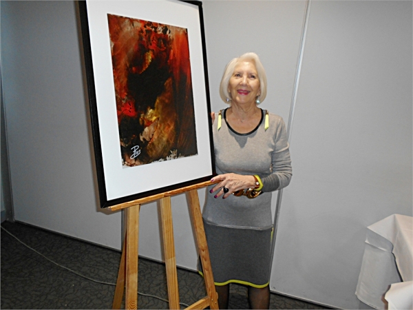 Betty de Rus lors de son Exposition-Hommage 