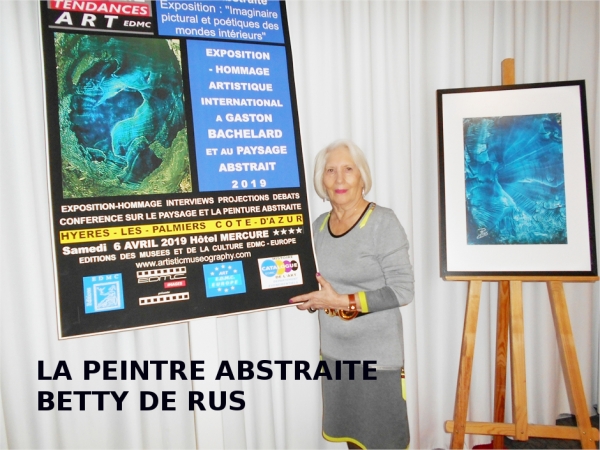 Betty de Rus lors de son Exposition-Hommage 