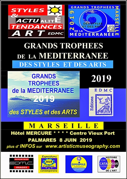 Grands Trophées de la Méditerranée des Styles et des Arts MARSEILLE 2019 - (EDMC) Jacqueline MORANDINI, peintre