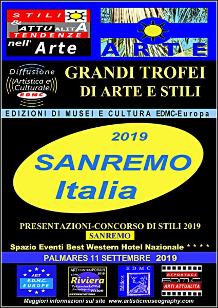 Affiche de communication Sanremo 2019