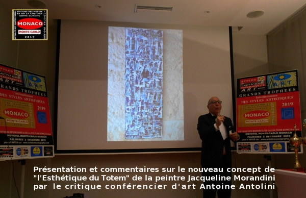 Oeuvre de Jacqueline MORANDINI, peintre plasticienne abstraite. Commentaires et analyse du style, Antoine Antolini, critique d'art, Monaco 2019.