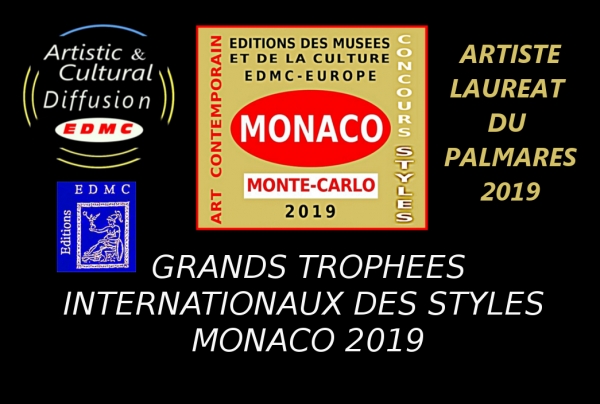 William FENECH , peintre figuratif expressionniste. Lauréat des Grands Trophées Internationaux des Styles Artistiques - Monaco 2019 