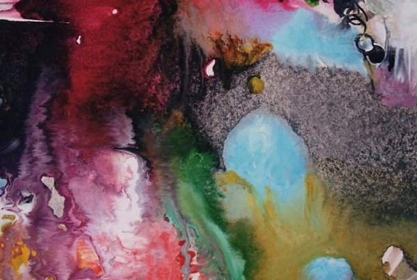 Oeuvre de Betty DE RUS, peintre abstraite. 