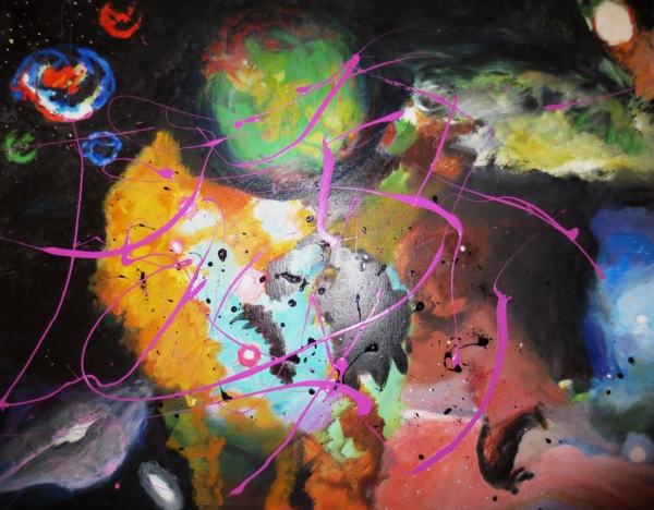 Oeuvre de Cécile DURET, peintre abstraite . 