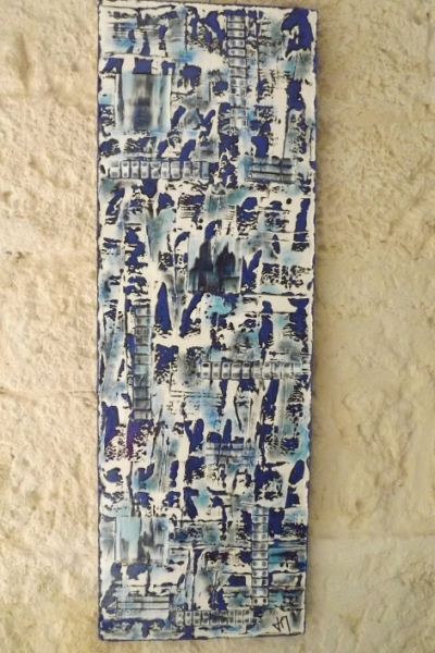 Oeuvre de Jacqueline MORANDINI, peintre abstraite. Nouveau concept esthétique du Totem. 