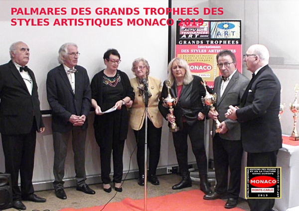 Palmarès des Grands Trophées Internationaux des Styles Artistiques - Monaco 2019 
