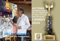 ■ VICTOIRES INTERNATIONALES DE LA CRÉATION ET DES STYLES ARTISTIQUES CANNES 2020. Jean Paul Schmitt, peintre, Lauréat du Palmarès