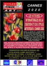 Hommage Pictural International à l'Aquarelle Florale et à Blanche ODIN - CANNES 2020 - Affiche de l'Exposition-Hommage de la peintre aquarelliste Annie d'HERPIN