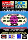 Affiche du Concours National Numérique des Arts Visuels 2020