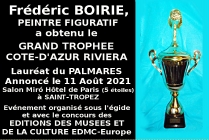 Palmarès des Grands Trophées Côte-d'Azur Riviera 2021. Frédéric Boirie, peintre figuratif, Lauréat du Palmarès, Grand Trophée Côte-d'Azur Riviera 2021