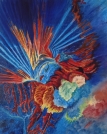 “Gloria”, de la Messe en Si ( J.S. Bach), peinture de Claude CHARTIER, huile sur toile, (80x100cm) 