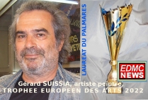 Gérard Suissia, peintre contemporain abstrait, lauréat du Palmarès des Trophées Européens des Arts 2022
