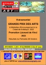 Affiche de l'événementiel concours GRANDS PRIX DES ARTS Promotion LÉONARD DE VINCI 2022