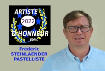 Le Pastelliste Frédéric Steinlaender a obtenu la Plaquette avec Médaille d'Artiste d'Honneur de l'Année 2022