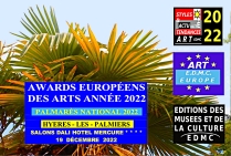 Palmarès national des Awards Européens des Arts 2022 Salon Dali Hôtel Mercure **** à Hyères-Les-Palmiers Côte-d'Azur 