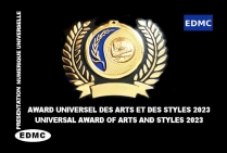 Award Universel des Arts et Styles 2023, avec félicitations du Jury, attribué à l'artiste-peintre LOUIS JULIEN