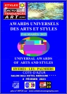 Affiche des Awards Universels des Arts et Styles 2023