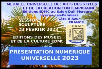 Palmarès Evénementiel-concours national Hyères-Les-Palmiers Côte-d'Azur Hôtel Mercure 4*  Salon Dali, Session Sculpture 28 Février 2023 