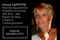 Fanny LAFFITTE, Aquarelliste, a obtenu le Trophée Universel des Arts, des Styles et de la Création contemporaine 2023.
