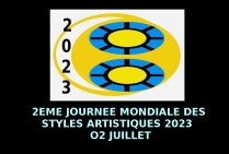 Logo de la 2EME Journée Mondiale des Styles Artistiques 02 07 2023