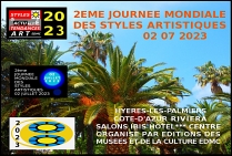 2EME Journée Mondiale des Styles Artistiques 02 07 2023 sur la Côte-d'Azur Riviera Salons IBIS Hôtel Centre *** par Editions EDMC