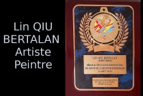 Lin Qiu Bertalan, artiste peintre, lauréate du Palmarès, a obtenu la Médaille Côte-d'Azur French Riviera des Arts et de la Créativité Contemporaine 2023