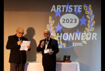 Annonce de la nomination de Sylviane LEBLOND Artiste d'Honneur de l'Année 2023 cérémonie nationale Hyères-Les-Palmiers Salons IBIS*** Centre Côte-d'Azur