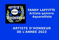 Fanny LAFFITTE, artiste-peintre aquarelliste, Artiste d'Honneur de l'Année 2023