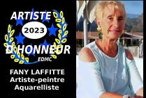 Fanny LAFFITTE, artiste-peintre aquarelliste, Artiste d'Honneur de l'Année 2023