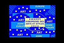 Logo de l'Événementiel-concours artistique des Awards Européens des Arts et Styles. Un label qui accompagne les artistes lauréats et signale leur talent sur l'international dans les premiers rangs de la création européenne