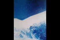 “Alpes”, peinture sur toile (dim 92x65cm), acrylique. Oeuvre de l'artiste peintre contemporain Patrick LEMOINE, Lauréat du Palmarès des Talents des Arts d'Aujourd'hui - Artiste d'Excellence 2024