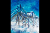 Oeuvre du peintre Michel SKUPIEN Grand Pinceau de France à voir à la GALERIE AGNÈS V de SAINT-PALAIS-SUR-MER