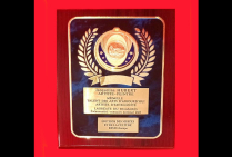  Plaquette d'Honneur avec Médaille de Talent des Arts d'Aujourd'hui Artiste d'Excellence 2025 attribuée à Jacqueline HUBERT Lauréate du Palmarès. Sa peinture abstraite, son sens inné des couleurs et volumes, ont conquis le Comité du Jury. 