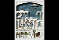  ''Le Musée des Chimères'' (50 x 65 cm) Dans cette œuvre* du peintre plasticien Dan MONTELET,  symbolisme et surréalisme se nouent dans la profondeur de sensations de merveilleux. Un récit mythique en 3D, chaque œuvre est un joyau hors du temps. 