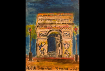 vue de PARIS, oeuvre du peintre Toshio ASAKI