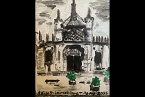 vue de PARIS, oeuvre du peintre Toshio ASAKI