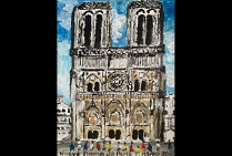 vue de PARIS, oeuvre du peintre Toshio ASAKI