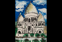 vue de PARIS, oeuvre du peintre Toshio ASAKI