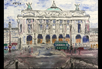 vue de PARIS, oeuvre de Toshio ASAKI, artiste peintre