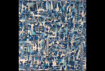  ''Entre Ciel et Mer'',  Jacqueline MORANDINI. Son impressionnisme abstrait est en phase avec notre époque,. Elle conserve son sens au paysage, sa grammaire des couleurs en exprime avant tout l'émotion première et l'esprit. 