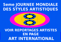 REPORTAGES IMAGES ARTISTES EN PAGE ''ART INTERNATIONAL''