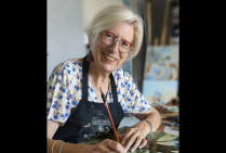Ève GRENET, Lauréate du Concours national du Centenaire MONET, sous l'aura de son sceau ''Hanko'' et sa signature, elle peint une nouvelle osmose impressionniste unissant Japon et France. Voir Reportage Page ''STYLES et TENDANCES''.   