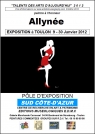 PÔLE EXPOSITION SUD CÔTE-D'AZUR AFFICHE D'EXPOSITION DE LA PEINTRE ALLYNÉE