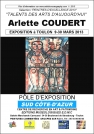 LA PEINTRE ARLETTE COUDERT. SES TABLEAUX NOUS ENTRAINENT AUX PREMIERS TEMPS DE L'ART, SOUS D'AUTRES LONGITUDES.