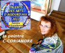 La peintre abstraite C-CORIANDRE obtient la Médaille Peintre d'Excellence Talents des Arts d'Aujourd'hui 2013 Elle a su transposer de nouvelles sciences humaines dans l'art pictural.