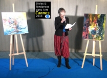 Présentation du style ROSELYNE MORANDI, peintre et poète - CANNES 2013 