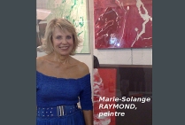 La peintre abstraite Marie-Solange RAYMOND en exposition à Toulon en Avril 2009 au Pole d'Exposition, Boulevard de Strasbourg (Galerie Marchande Carrousel)