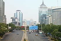 Pékin (près de 23 millions d'h.) Capitale de la Chine. Ici une vue générale d'une partie de la capitale  